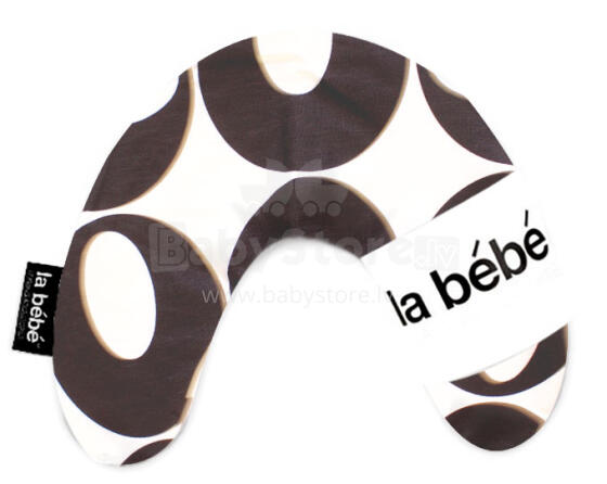 La Bebe™ Mimi Nursing Cotton Pillow Art.17002 Art Deco Black/Silver Pakaviņš spilventiņš 19x46 cm