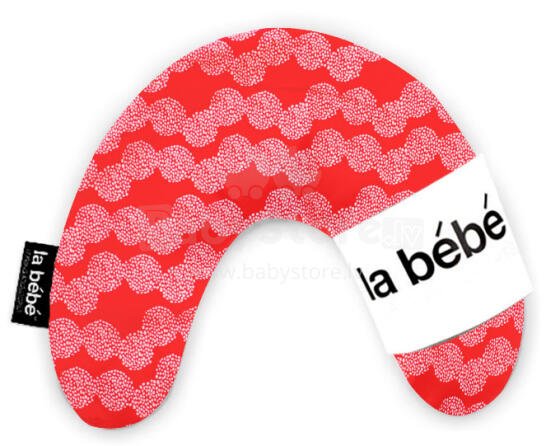 La Bebe™ Mimi Nursing Cotton Pillow Art.15743 Red/Pink Dots Pakaviņš spilventiņš 19x46 cm