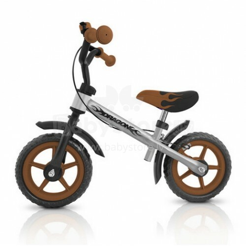 MillyMally Dragon Brake Classic Детский велосипед - бегунок с металлической рамой 10'' и тормозом