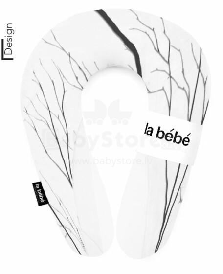 „La Bebe ™“ patogi medvilnės slaugos motinystės pagalvė, 85467 juodos šakos pasaga (pasaga) kūdikio maitinimui, miegui, pasaga nėščioms moterims 20x70cm