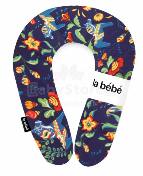 „La Bebe ™“ prigludusi medvilnės slaugos motinystės pagalvė, Nr. 85464, švediška „Dala“ arklio pasaga (pasaga) kūdikiui maitinti, miegoti, pasaga nėščioms moterims 20x70cm