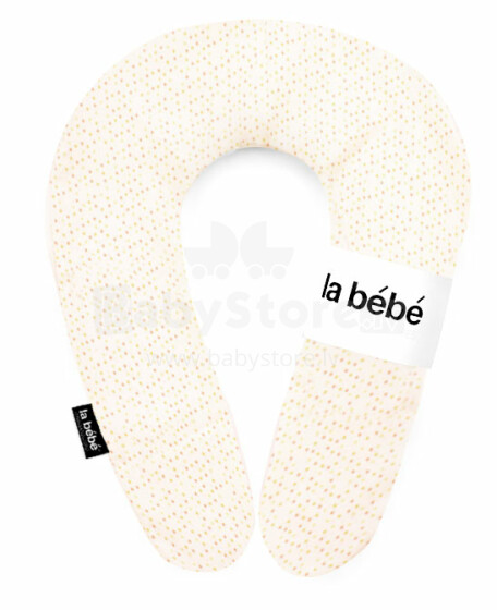 La Bebe™ Snug Cotton Nursing Maternity Pillow Art.85495 Small Dots Подковка для сна, кормления малыша 20x70cm