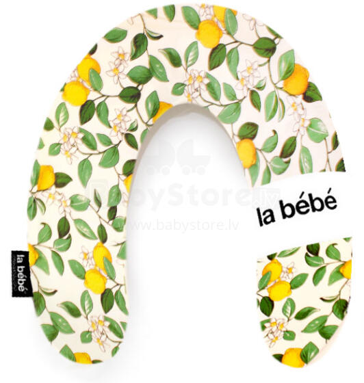 La Bebe™ Rich Maternity Pillow Art.85497 Lemon Tree Подковка для сна, кормления малыша 30x104 cm