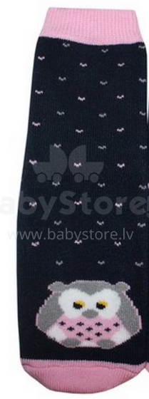 Weri Spezials terry socks 1002 Owl blue/pink