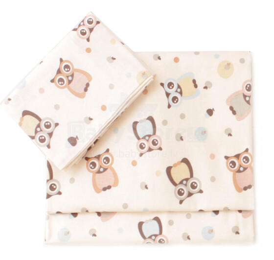 Troll Bedding Set for Crib 2 Owls Комплект постельного белья для колыбельки