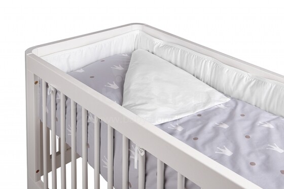 Troll Bedding Set for Crib 2 Royal White Комплект постельного белья для колыбельки