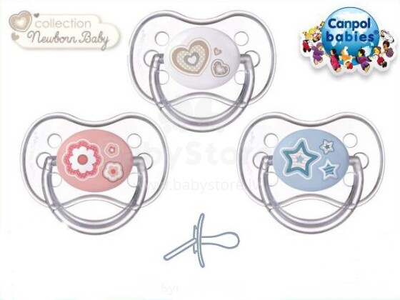 Canpol Babies Newborn Baby Art.22/581 Simetriskais silikona māneklītis 6-18 mēn.