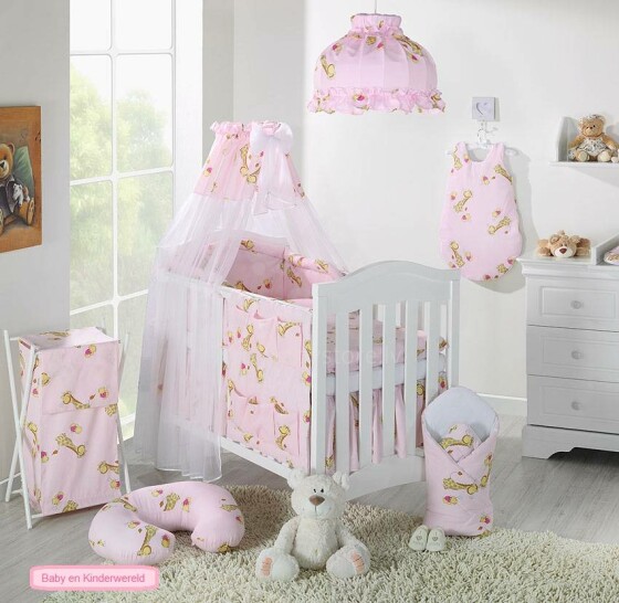 Mamo Tato Col. Pink Комплект постельного белья из 4 частей (60/90x120 см)
