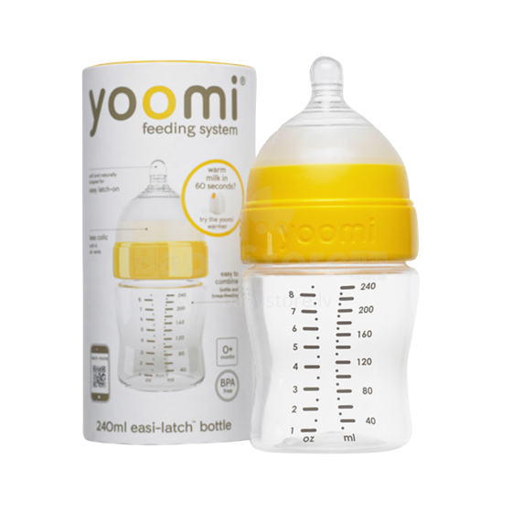 „Yoomi“ maitinimo sistema Art.85903 kūdikių maitinimo buteliukas, 240ml