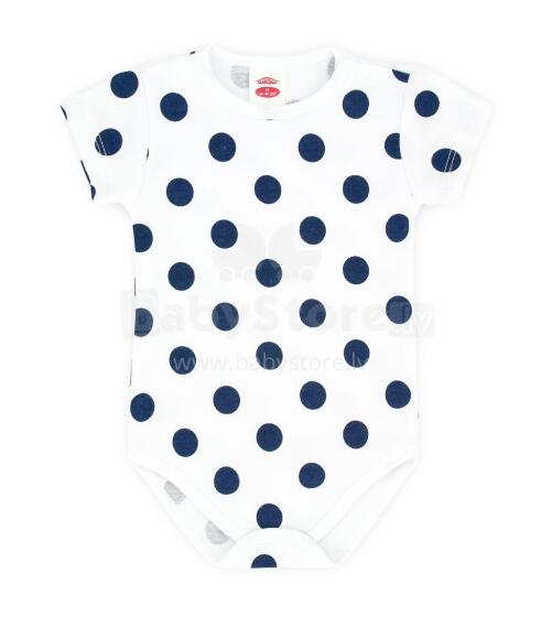 Makoma Art.03119KR Dots Детские Бодики с коротким рукавом из чистого хлопка