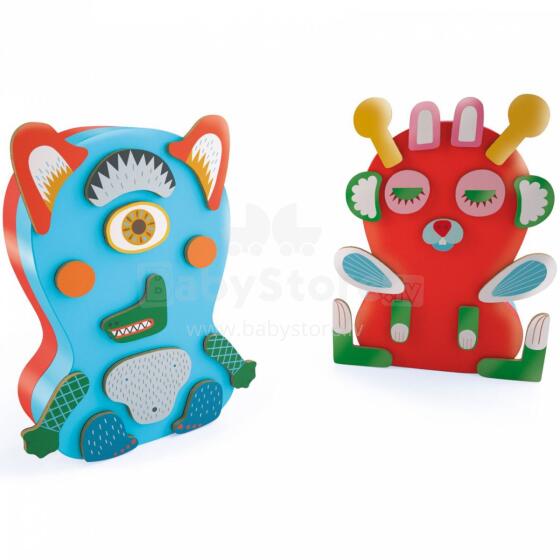 Djeco Wooden games Monstro Art.DJ03081 Развивающая магнитная игра Монстро 