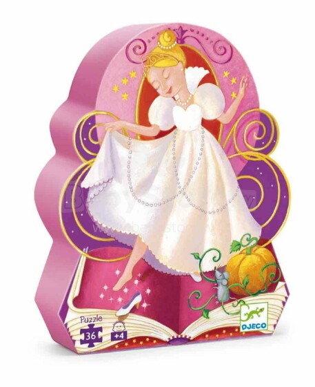 Djeco Puzzle Cinderella  Art.DJ07232 Puzle - Pelnrušķīte