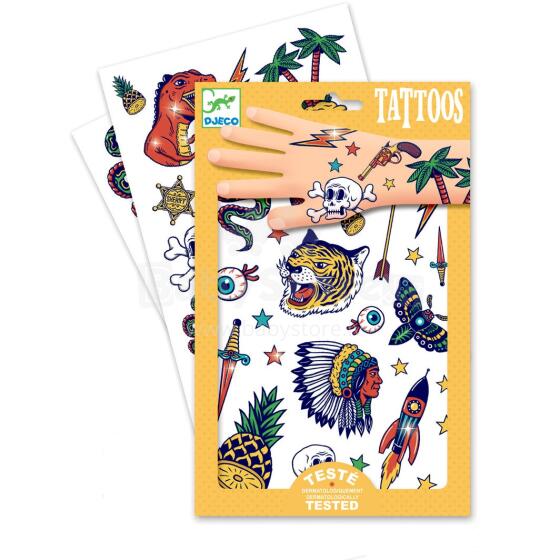Djeco Tattoos Bang Bang  Art.09577 Комплект татуировок 