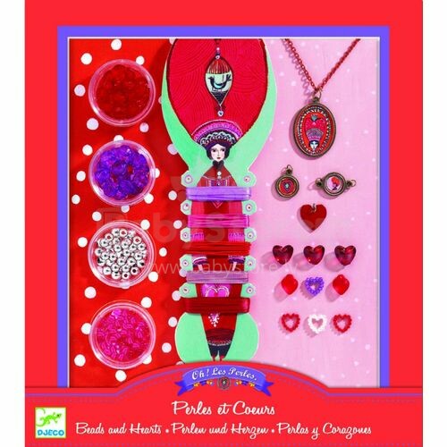 Djeco Pearls and Hearts  Art.DJ09803  Veidošanas rotiņas -Pērles un sirsniņas