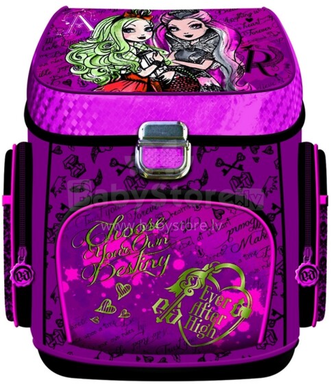 Patio Ergo School Backpack Art.86104 Школьный эргономичный рюкзак с ортопедической воздухопроницаемой спинкой [портфель, ранец] Ever After High 52658