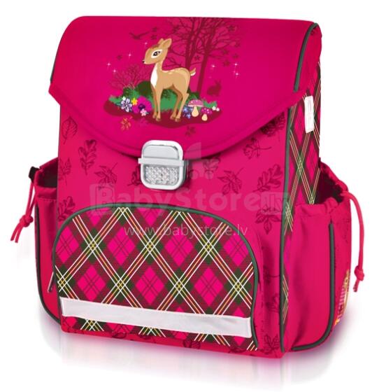 Patio Ergo School Backpack Art.86150 Bērnu ergonomiskā mugursoma [skolnieku ortopēdiskā mugursoma portfelis] Deer 39994