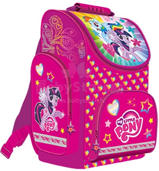 Patio Ergo School Backpack Art.86160 Bērnu ergonomiskā mugursoma [skolnieku ortopēdiskā mugursoma portfelis] My Little Pony 90933