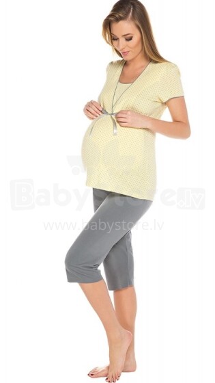 Italian Fashion Felicita Yellow Art.86291  Ночная рубашка+легинсы для кормящих мамочек