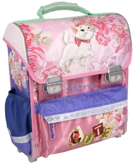 Paso Disney Marie School Backpack Art.86048 Школьный эргономичный рюкзак с ортопедической воздухопроницаемой спинкой [портфель, разнец]
