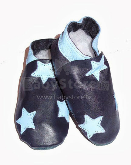 Pippi 2477 Leather slippers dejošanas čībiņas bērniem no dabīgas ādas