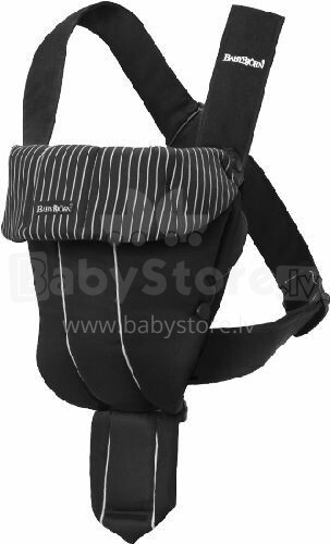 Kengūros krepšys „BabyBjörn Original Cotton 023020 PINSTRIPE“ vaikams nuo gimimo (ne mažiau kaip 3,5 kg, 53 cm) iki 11 kg