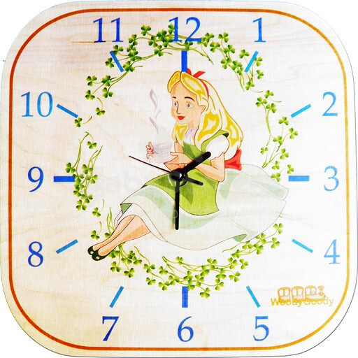 WoodyGoody Art. 5971 Настенные часы 'Алиса'