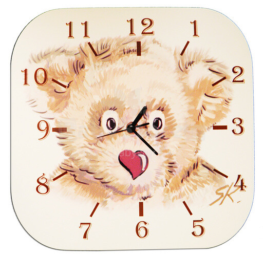 WoodyGoody Art. 52384 Настенные часы 'Teddy'