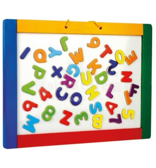 Bino Educo Art.83651 Магнитная доска 2-хсторонная подвесная с буквами