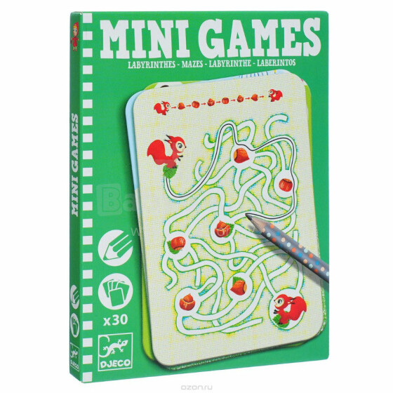 Djeco Mini Games Labirint  Art.DJ05324 Мини игра Найди отличия -Лабиринты