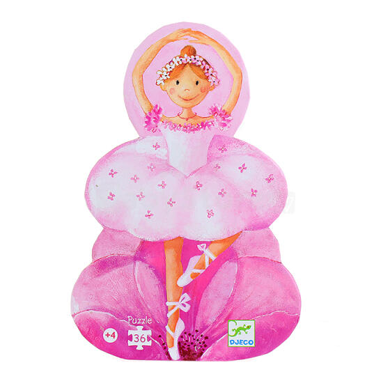 Djeco Puzzle Ballerina Art.DJ07227 Пазл Балерина с цветами