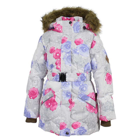 Huppa '17 Noomi Art.17500055-61120 Удлинённая пуховая куртка для девочек (размер 98 -158 см)