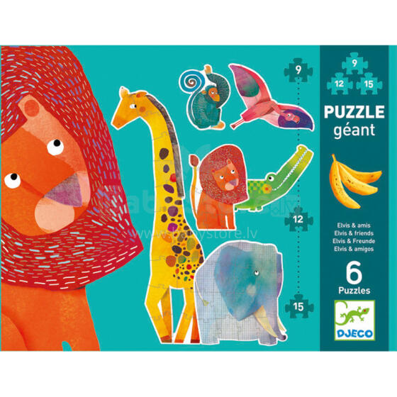 Djeco Puzzle Elvis  Art.DJ07146 Puzle - Elvis