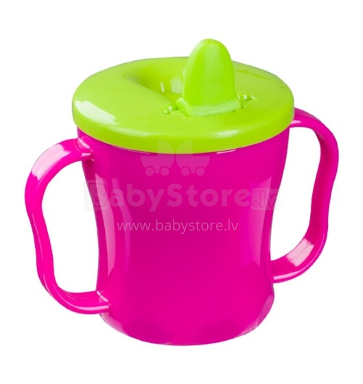 BabyOno 1027 A baby drinking cup with a collapsible mouthpiece