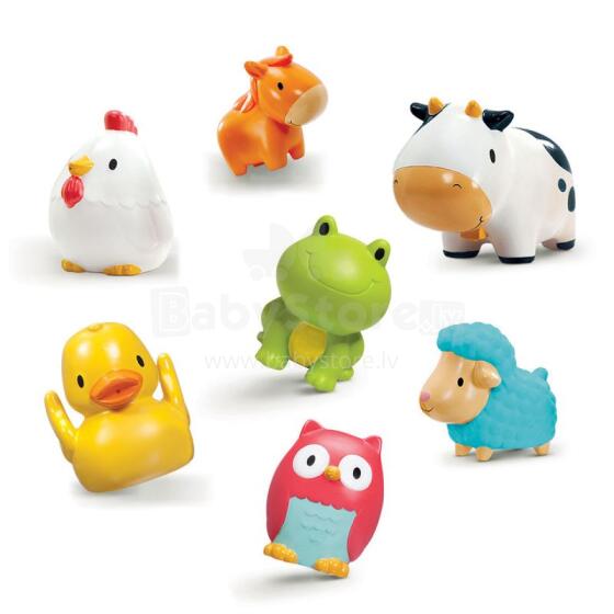 Munchkin Squiritin Farmyard Friends Art.011966  комплект игрушек для ванны(8шт.)