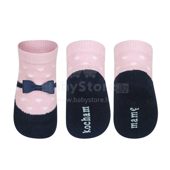 SOXO Baby Art.68254 Хлопковые стильные носки для девочки 0-12 мес. 