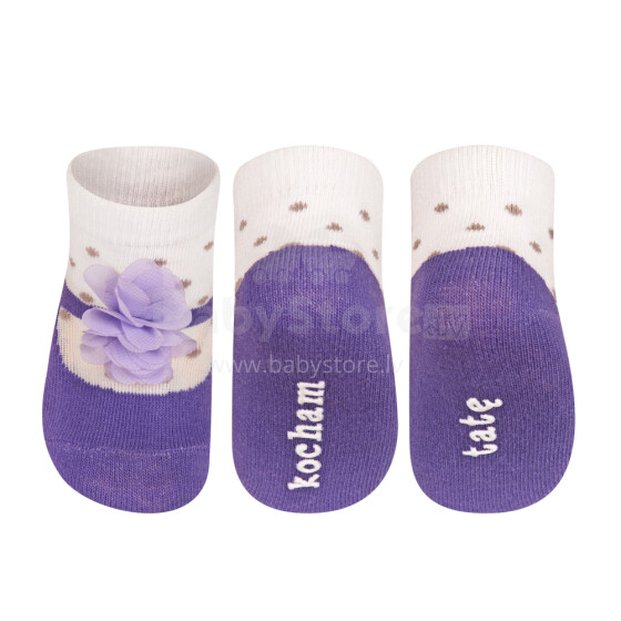 SOXO Baby Art.68254 Хлопковые стильные носки для девочки 0-12 мес.