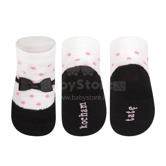SOXO Baby Art.68254 Хлопковые стильные носки для девочки 0-12 мес.