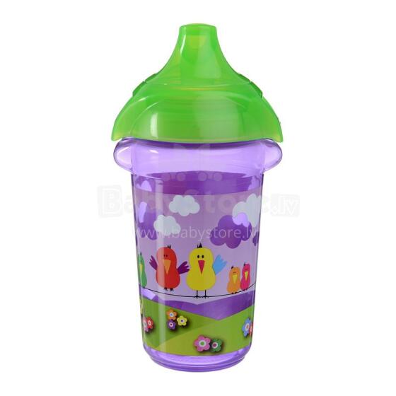 Munchkin Deco Click Lock Purple Art.011892  бутылочка-непроливайка,266мл