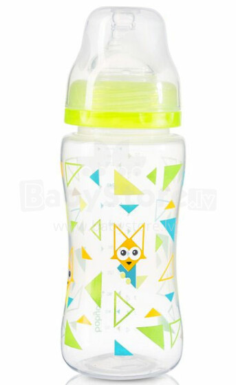 BabyOno Art.404 Baby Anti Colic bottle with silicone soother 300 ml BPA FREE