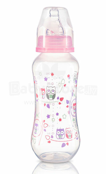 BabyOno BPA Free Art.401 Pretkoliku barošanas pudele ar silikona uzgali 240ml