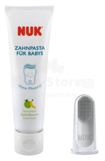 NUK Art.SE44 Zobu tīrīšanas komplekts no 3 līdz 12 mēn.