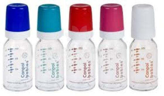Canpol Babies 42/102 Glass bottle with teat 120ml 3m+