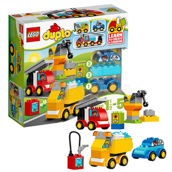 „Lego Duplo Bricker Art.10816“ konstruktorius mažiausioms transporto priemonėms