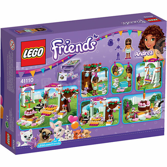 „Lego Friends“ gimtadienio šventė. 41110 konstruktoriaus vakarėlis