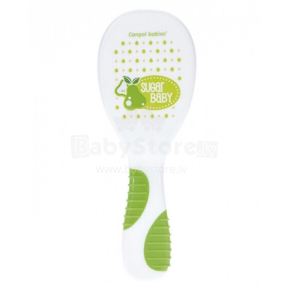 Canpol Babies Fruits Collection 2/409 Green Набор: щеточка с твердым волосом и расческа для детей постарше или с длинными волосами 