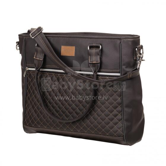 Emmaljunga '17 Exclusive Art. 46717 Espresso  Leatherette Ratiņu soma