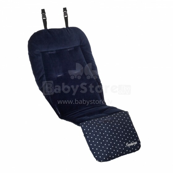 Emmaljunga '17 Soft Seat Pad Art. 62740 Navy Dots Мягкий вкладыш для коляски