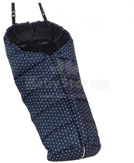 Emmaljunga '17 Polar Footmuff Art. 56740 Navy Dots Универсальный прогулочный конверт