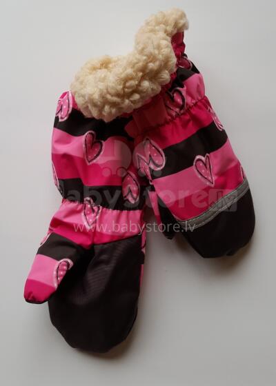 LENNE '17 Mittens Art.16175/2645 Зимние термо варежки для детей (1 разм.) цвет 2645