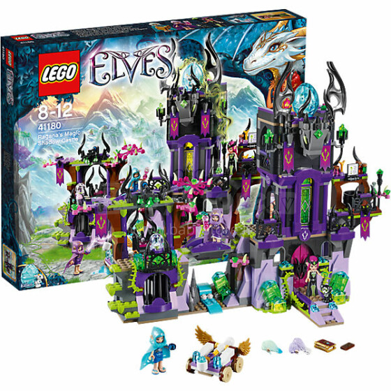 „Lego Elves“ 41180 str. Dizainerio raganos šešėlių pilis